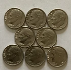 1971 D Roosevelt Dime 8-Coin Lot