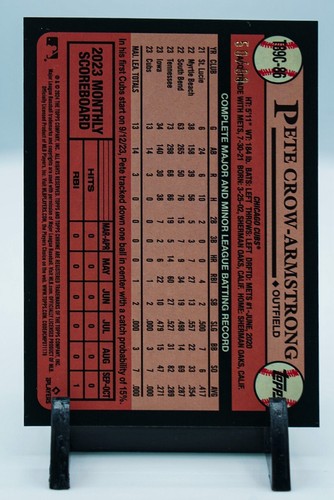 2024 Topps Series 2 1989 Topps Chrome Mojo Green Pete Crow Armstrong 50/99 35th - Picture 2 of 7
