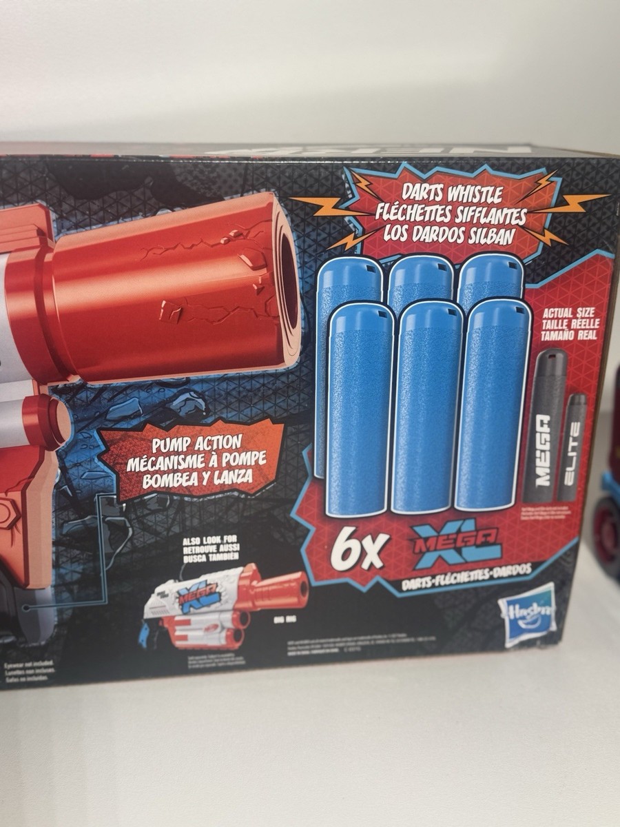 Nerf Mega XL Boom Dozer Blaster, 6 Nerf Mega XL Whistler Darts