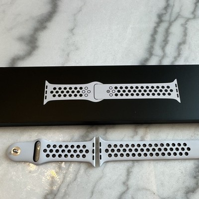 Apple Watch Nike Sport Band Strap 44mm Pure Platinum/Black Fluoroelastomer