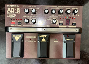 Boss AD-8 Acoustic Multi-Effect Guitar Processor + Behringer FS112ACX Package