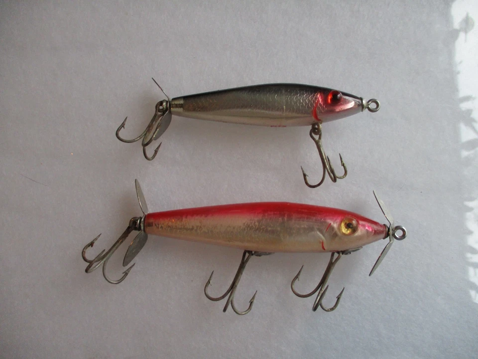 Lot of (2) Vintage L&S MirroLures, 3" 1/4oz 21M and 3 1/2" 1/2oz 5M26. Topwater - Image 2 of 4