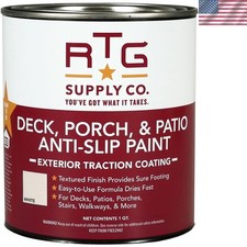 RTG Deck, Porch, & Patio Anti-Slip Paint Quart, White