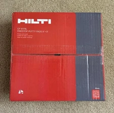 Hilti CP617XL.  9”x9”  Fire stop Putty Pads.  20 Pcs.   Brand New/sealed.