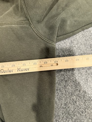 Carhartt Hoodie Mems L Green Rain Defender Paxton 1/4 Zip Heavyweight KE9 - Picture 3 of 6