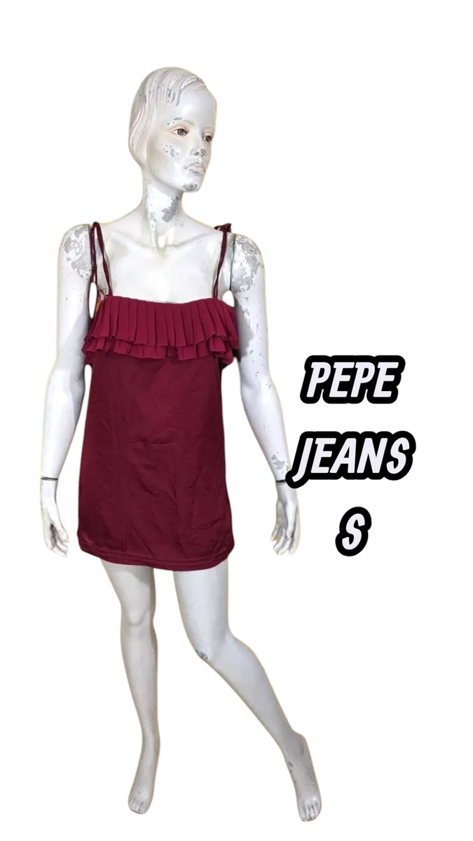 Robe Longue Occasion Pepe Jeans - Taille M, Multicolore, En Très Bon état