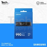 MZ-V9S1T0B/AM Samsung 990 EVO Plus 1TB PCIe 4.0 x4 / 5.0 x2 NVMe 2.0 M.2 SSD