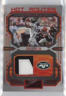 2022 Panini Playbook Hot Routes Red 1/25 Garrett Wilson #HR-21 Rookie RC 16wc