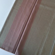 Fine Pattern Pure Silk Kimono with Floral Sleeve 66cm Used