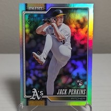 Topps 2026 Topps Series 1 Rookie Rainbow Foil Jack Perkins Athletics #206