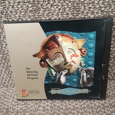 Macintosh Fractal Design Detailer The Amazing 3D Paint Program Mac No Book