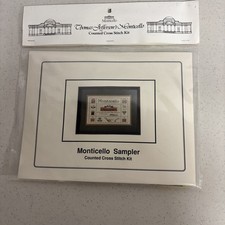 The Post Collection MONTICELLO SAMPLER Cross Stitch Kit Thomas Jefferson NIP