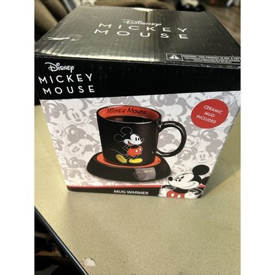 Disney Classic Mickey Mouse Coffee Mug with Electric Warmer 10oz Ceramic Cup