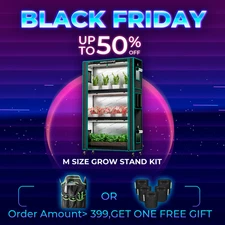 2025 New Mars Hydro 4-Tier Plant Stand with 150W Grow Lights & Tent for Indoor