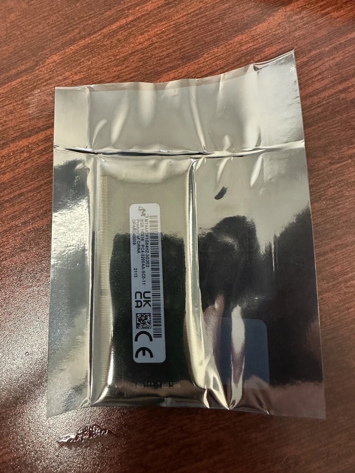 Micron 8GB DDR4 PC4-3200 260-Pin SODIMM RAM (MTA4ATF1G64HZ-3G2E1) - Image 2 of 3