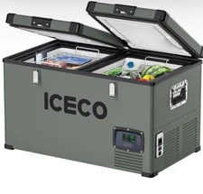 ICECO 78 Quart Portable Refrigerator with SECOP Compressor, Freezer for Car