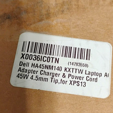 Dell 45W Laptop AC Power Adapter Charger w/ Cord 4.5mm Tip for XPS 13