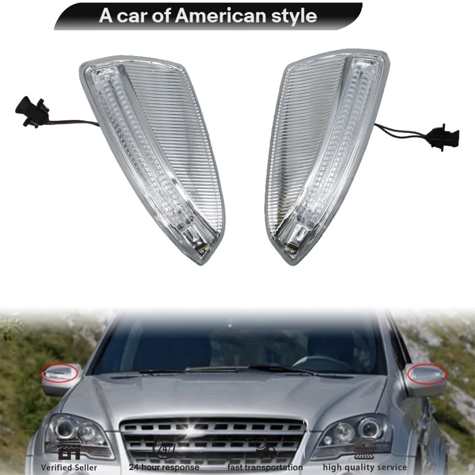 Lámpara de señal de giro para conductor y pasajero para Mercedes-Benz ML320 ML350 ML450 ML500 EE. UU. Foto 2 de 4