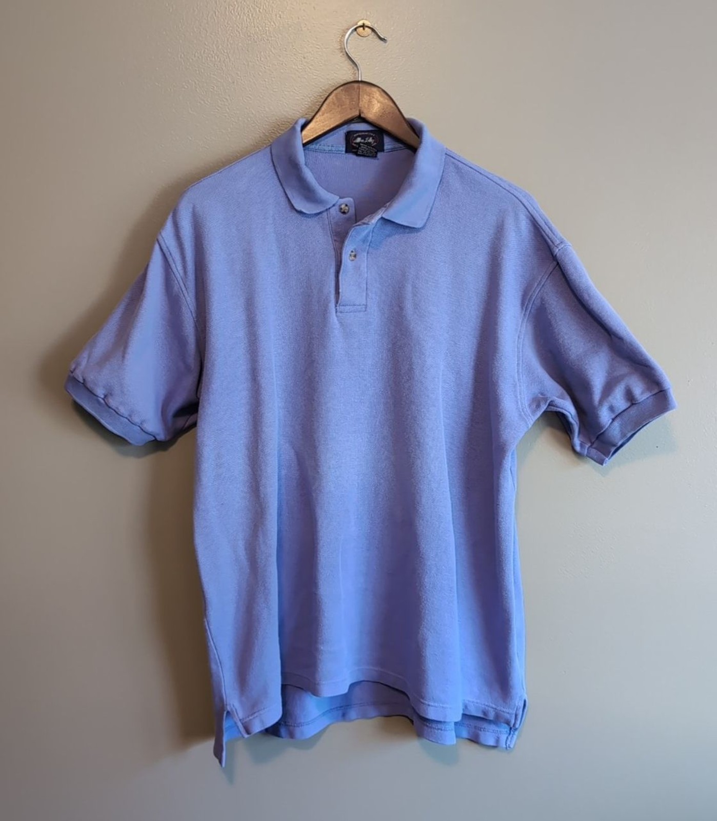 Vintage Allen Solly Polo Shirt Mens Medium M Lavender Purple 90s Cotton Classic