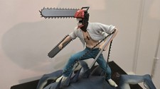 Bandai Chainsaw Man Ichibansho Chainsaw Man and Beam 9.1-in Figure