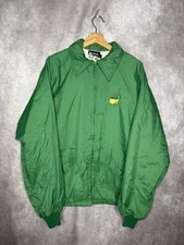 VTG DUCKSTER MASTERS GOLF AUGUSTA FULL ZIP MEN'S WINDBREAKER JACKET SZ L