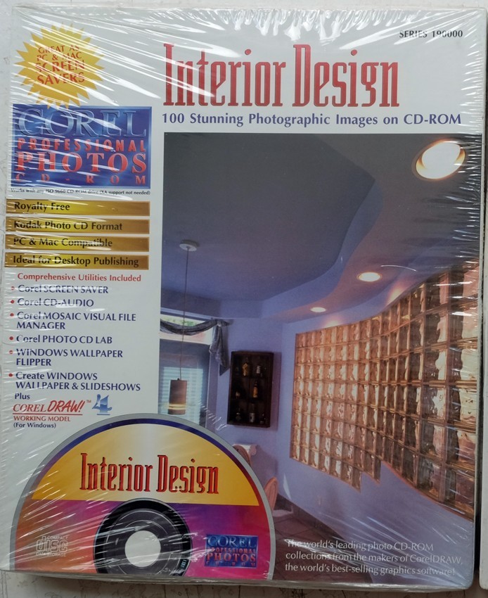 ROYALTY FREE PHOTO CD COREL INTERIOR DESIGN INTERIEUR NEW MAC PC