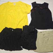 Lot of 7 Womens Size Medium Shirt Blouse Sweater Skirts Bundle