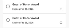 Hyatt Guest of Honor (GOH) Award Globalist up to 7 Nights, Feb 2026 Expiration