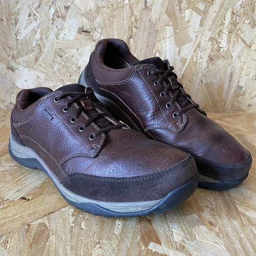 Scarpe Clarks Baystone Go GTX in pelle marrone Gore Tex Uomo UK 7 H (vestibilità ampia)