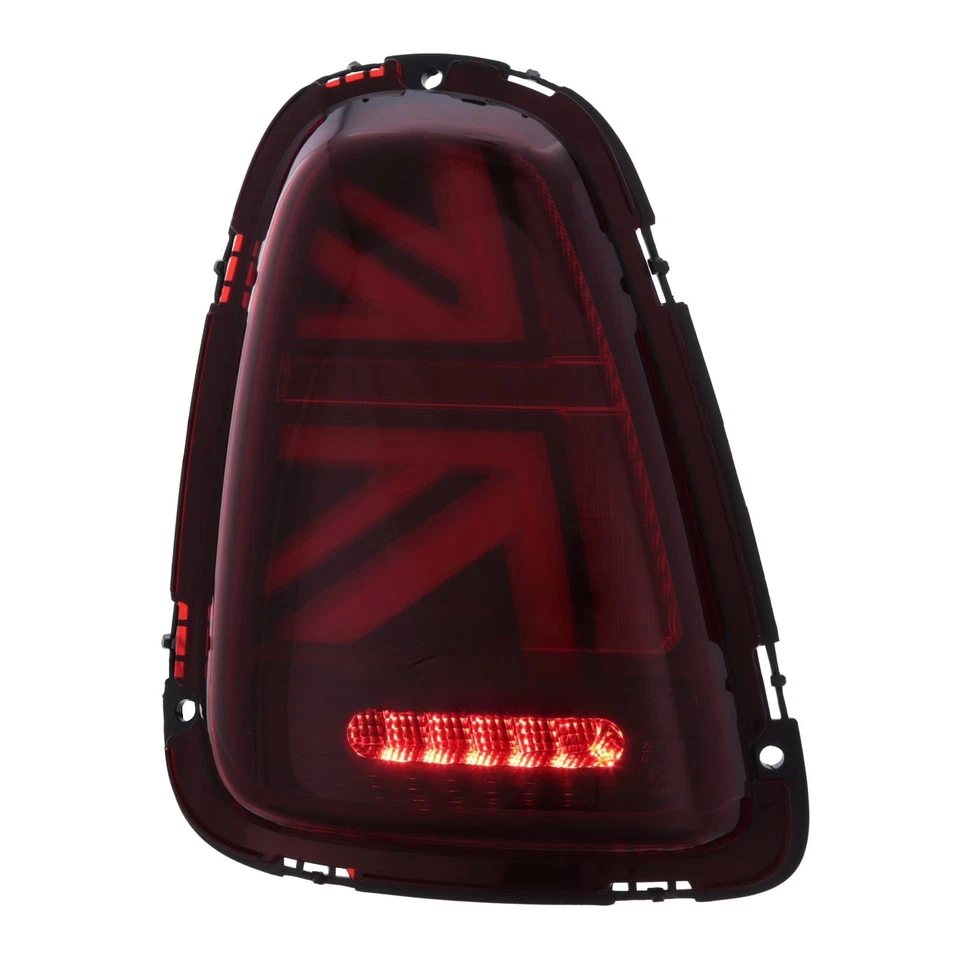 For Mini R56 2010-2014 Red Union Jack Rear Lights Upgrade Dynamic Sequential - Image 3 of 4