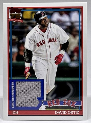 David Ortiz #91R-DO 2026 Topps Series 1 1991 Relic Game Used Insert Red Sox