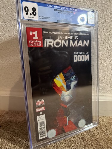 INFAMOUS IRON MAN #1 CGC 9.8 1ST DR DOOM AS IRON MAN AVENGERS DOOMSDAY 2016