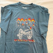 AC/DC Graphic Tee in Blue 3XL 0025