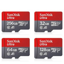 SanDisk MicroSD TF Card 256GB 128GB 64GB 32GB Class 10 Memory for Android/PC/Cam