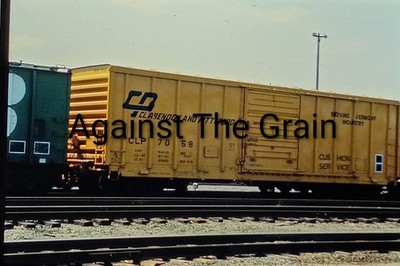Orig Train Slide CLP Clarendon Pittsford 7058 Boxcar 