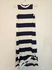 Old Navy Striped Mock Neck Maxi Dress Sleeveless Womens Sz Small