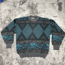 VTG 90s Collezione Perte Colore Italy Sweater ADULT LARGE Geometric Abstract