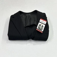 Kenneth Cole Men's New York Knit Blazer Classic Fit Jacket, Black, Size M