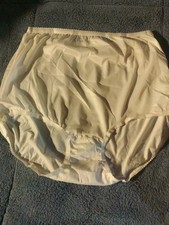 NOS Vintage JCPenney white 100 Nylon Tricot brief panties Sz 8/42