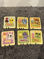 Leapfrog Scoop And Learn Ice Cream Cart Replacement Parts 2 Sided Cards Lot of 6