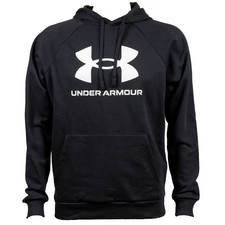 Under Armour Men's Rival Fleece Logo Hoodie Size Small Black