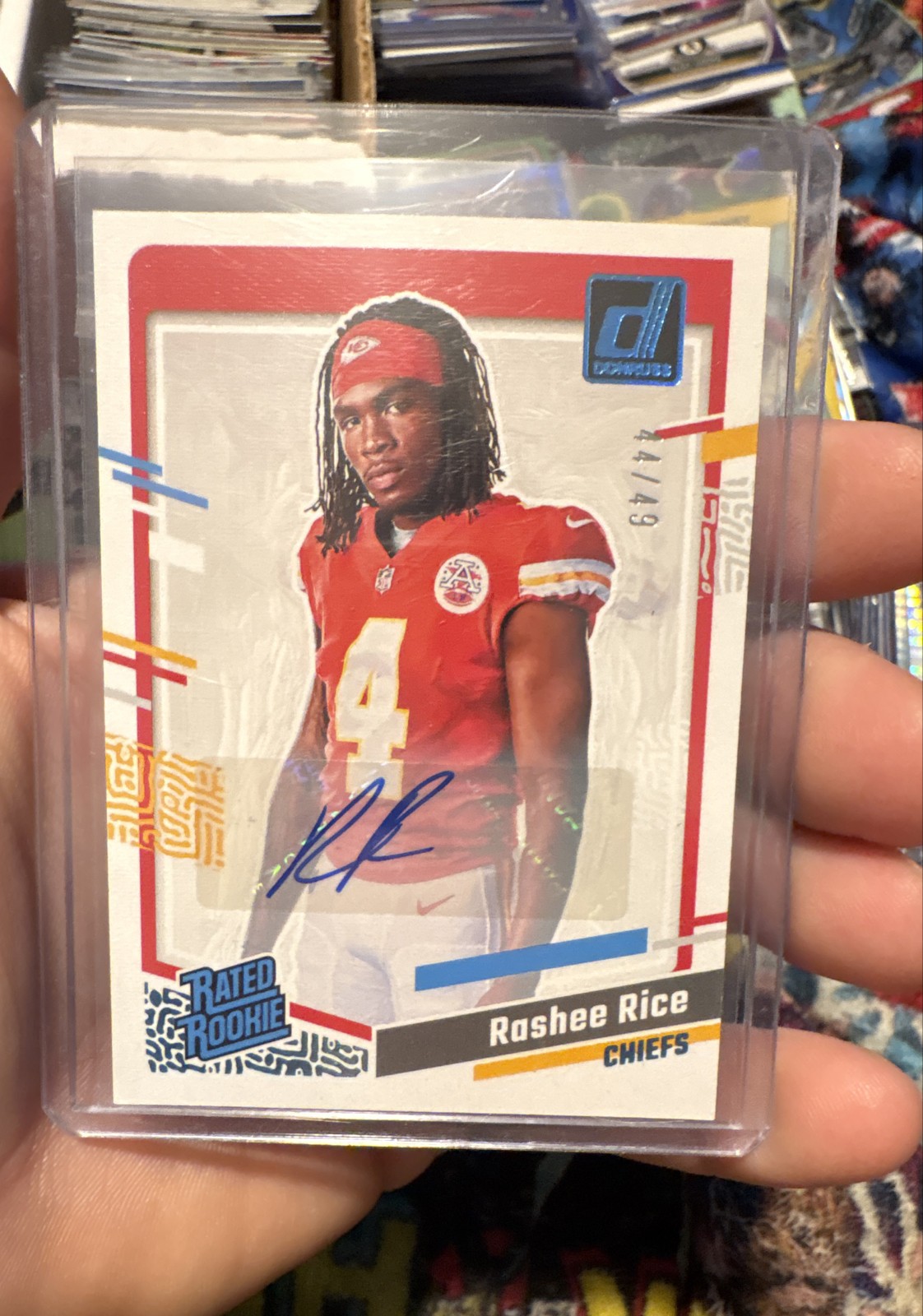 2023 Panini Donruss - Rated Rookie Portrait Rashee Rice #17 Autographs /49