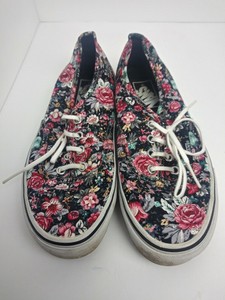 womens floral canvas shoes