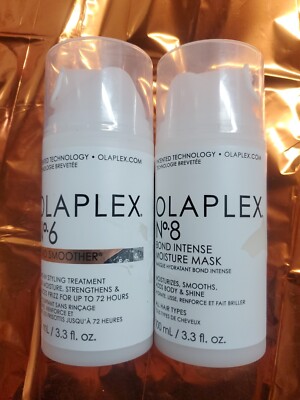 Olaplex NO.6 Bond Smoother & NO.8 Bond Intense Moisture Mask 3.3oz SCRATH LABEL