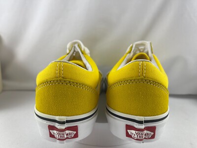 VANS Old Skool Cyber Yellow/True White Skate Shoes Mens Size 5.0