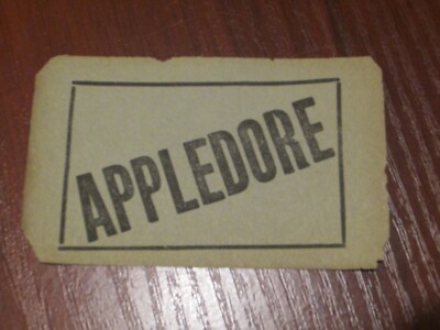 (South Eastern & Chatham Railway SECR) - Gepäckaufkleber - Appledore (hellblau)