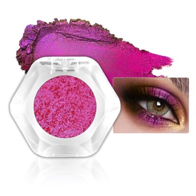 evpct Flame Red to Light Purple Chameleon Eyeshadow Palette, Color Changing