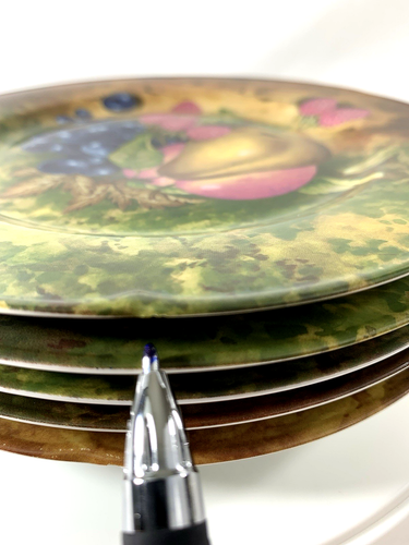ROCHARD STILL LIFE SET 5 SALAD DESSERT PLATE 7.5"D LIMOGES FRANCE ARTIST SIGNED - Picture 20 of 24