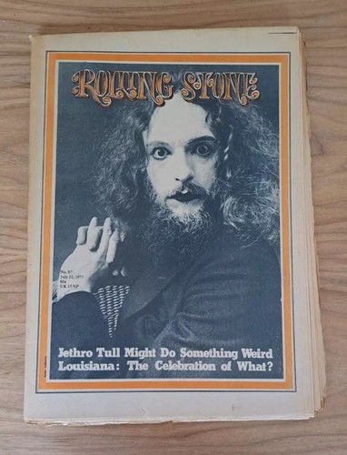Rolling Stone (22nd July 1971, No. 87) Magazine / Newspaper (Jethro Tull).