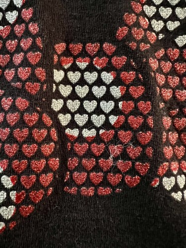 Disney Minnie Mouse T-Shirt Womens XL Glitter Print Bow Black Top Graphic Tee - Picture 4 of 5